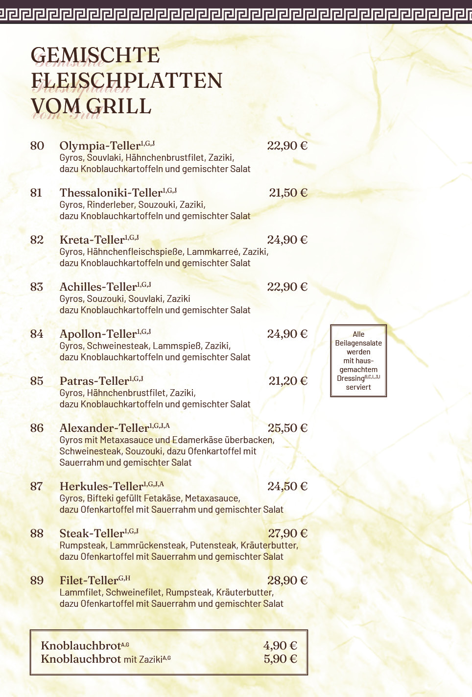 Restaurant Meteora Berlin - Pankow Speisekarte 6
